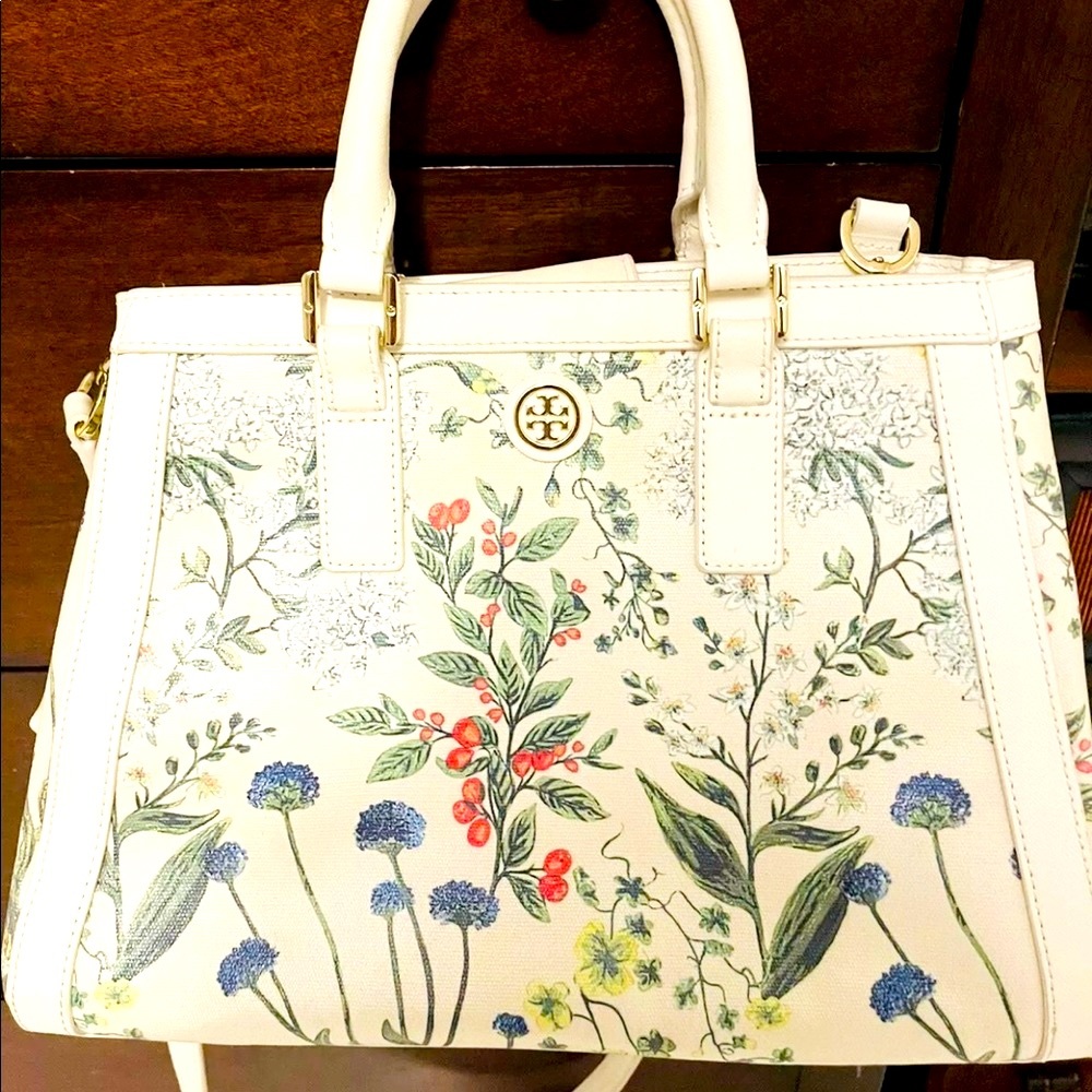 Authentic Tory Burch Floral Bag